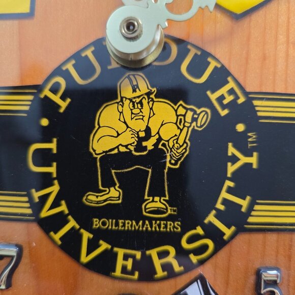Purdue University Clock I LOVE PERDUE Boilmakers Indiana Shaped - Picture 6 of 8
